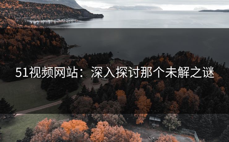 51视频网站：深入探讨那个未解之谜